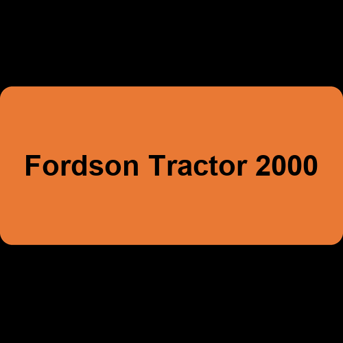 Fordson Tractor 2000